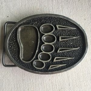Bear Paw Belt Buckle
